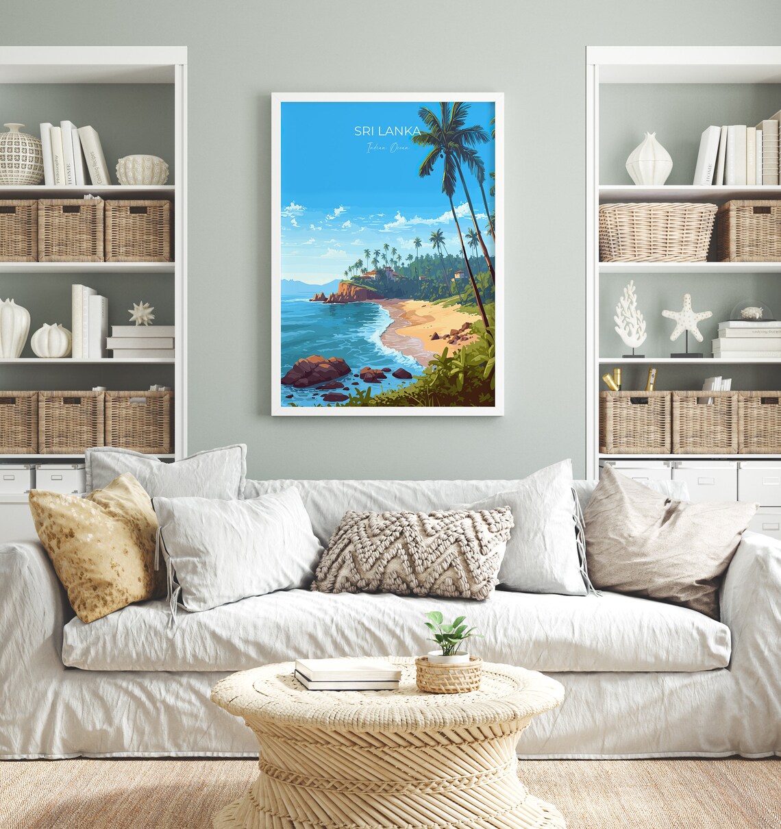 Sri Lanka Travel Poster, Asia Destination Art Print - Image 4