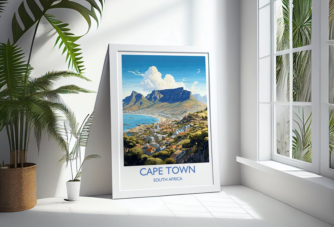 Cape Town Art Lovers Gift Wall Art Print - Image 3