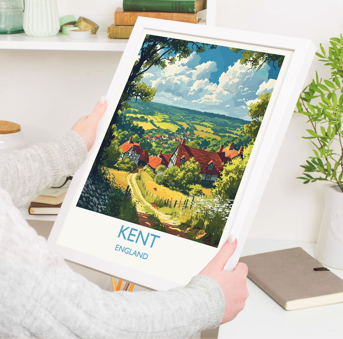Kent England Travel Poster, County Art Print - Image 5