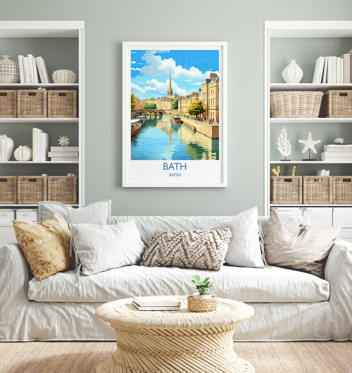 Bath England Travel Poster, Cotswolds Art Print - Image 4