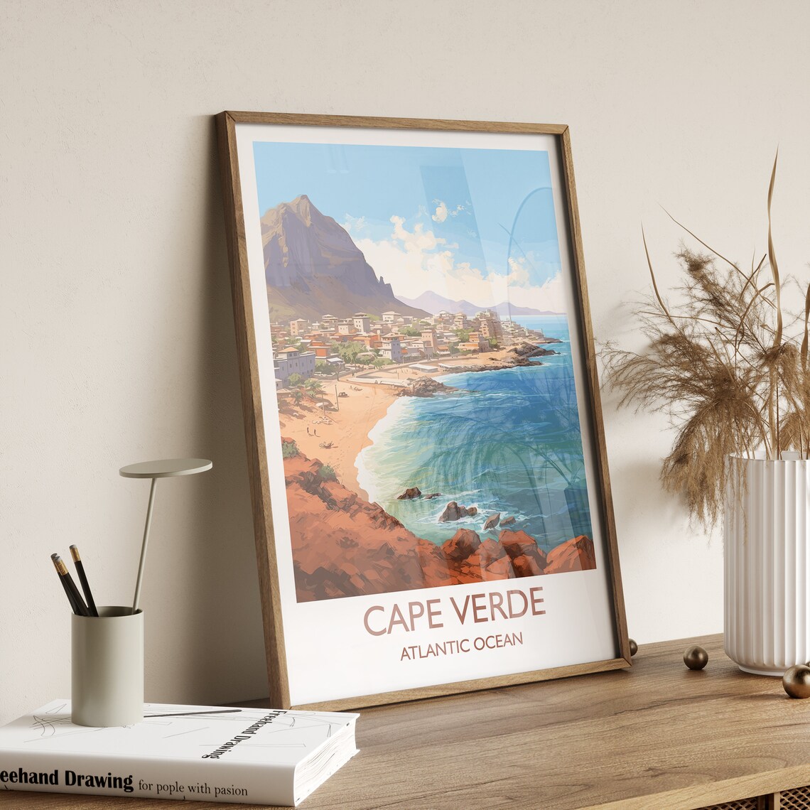 Cape Verde Travel Poster, Africa Wall Art Print - Image 3