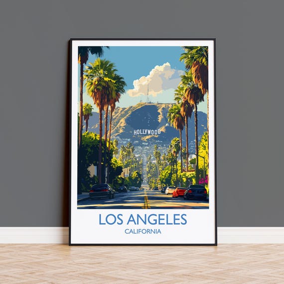 Los Angeles Travel Poster Art Print
