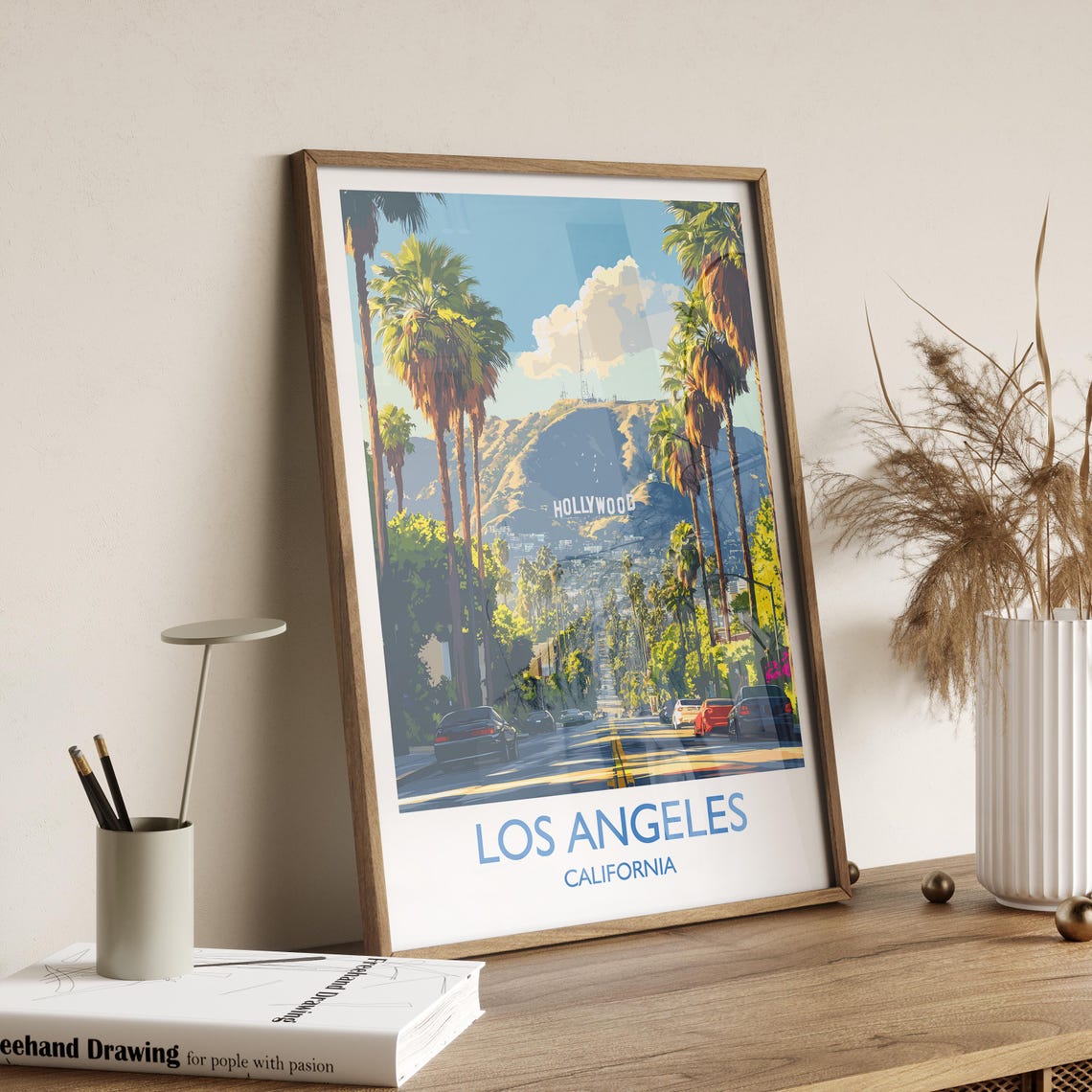 Los Angeles Travel Poster Art Print - Image 2