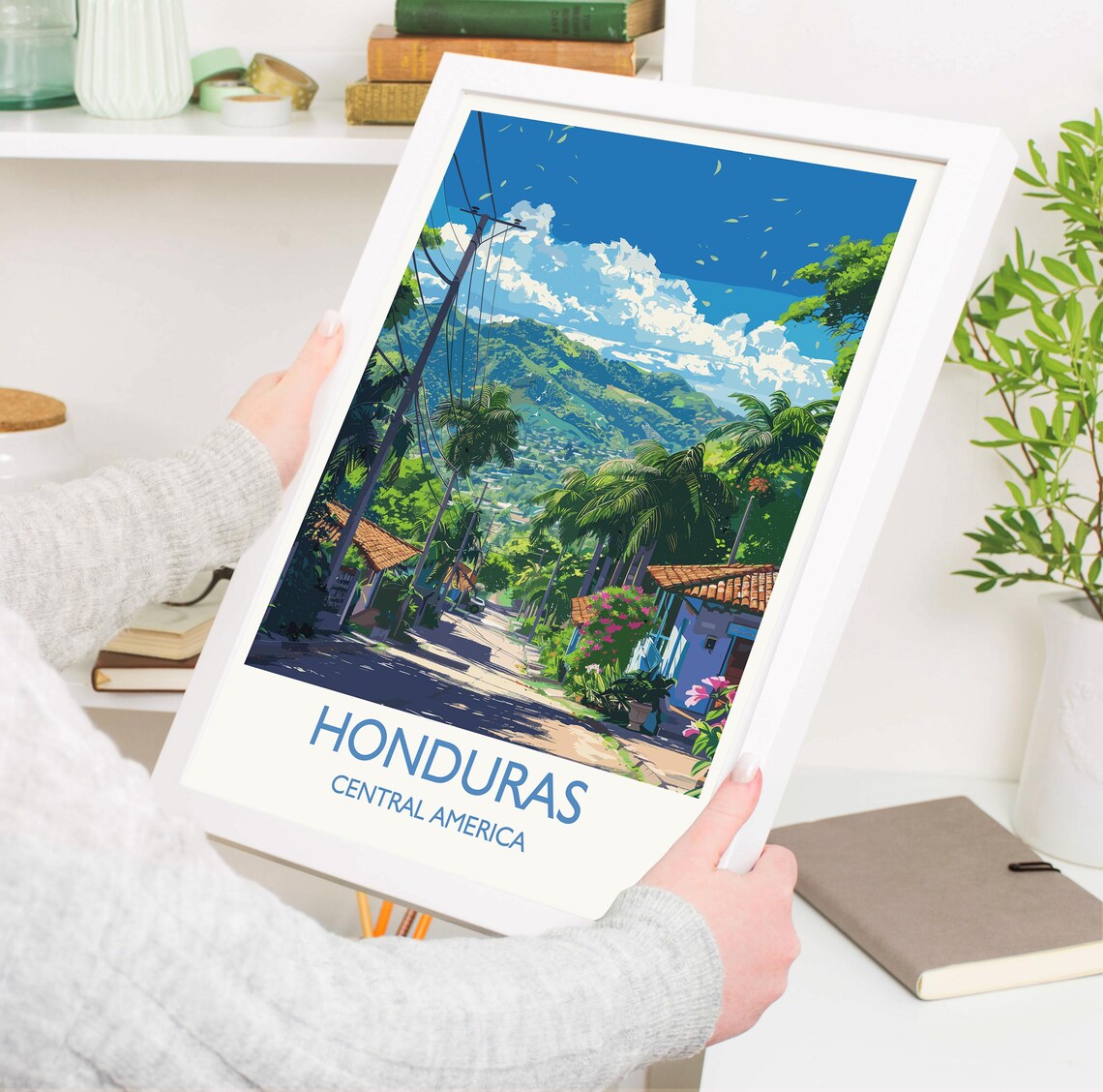 Honduras Travel Poster, Central America Art Print - Image 3