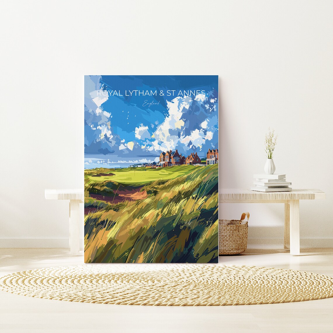 Royal Lytham & St Annes England Clubhouse Links Vintage Poster - Image 2