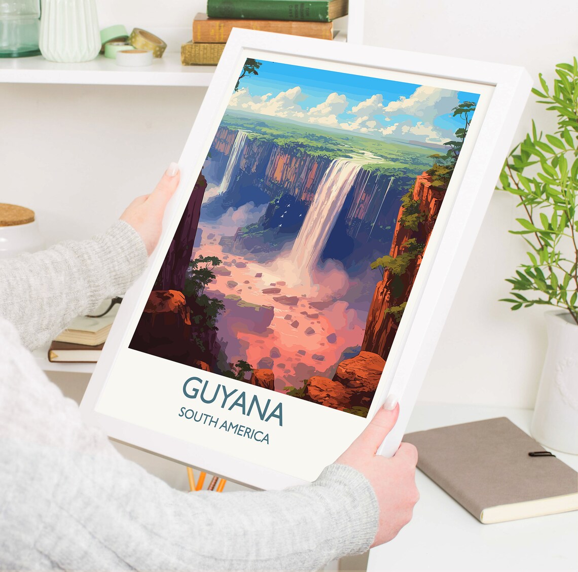 Guyana Travel Poster, South America Wall Art Print - Image 5