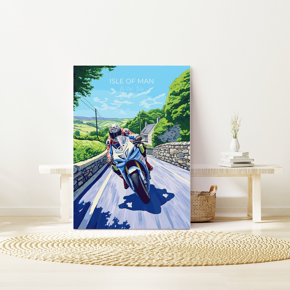 Isle of Man Motorbike Racing Travel Poster - Image 4