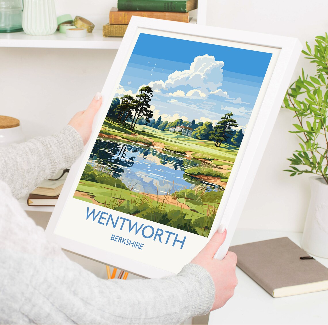 Wentworth Travel Poster, Berkshire Golf Art Print - Image 5