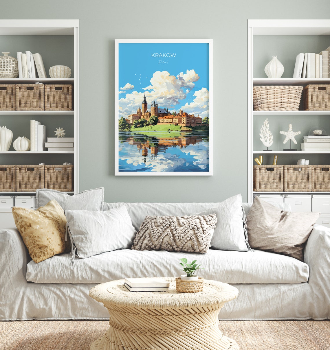 Krakow Travel Print Travel Poster Of Krakow Poland Poster Krakow Art Gift Poland Art Lovers Travel Gift - Image 4