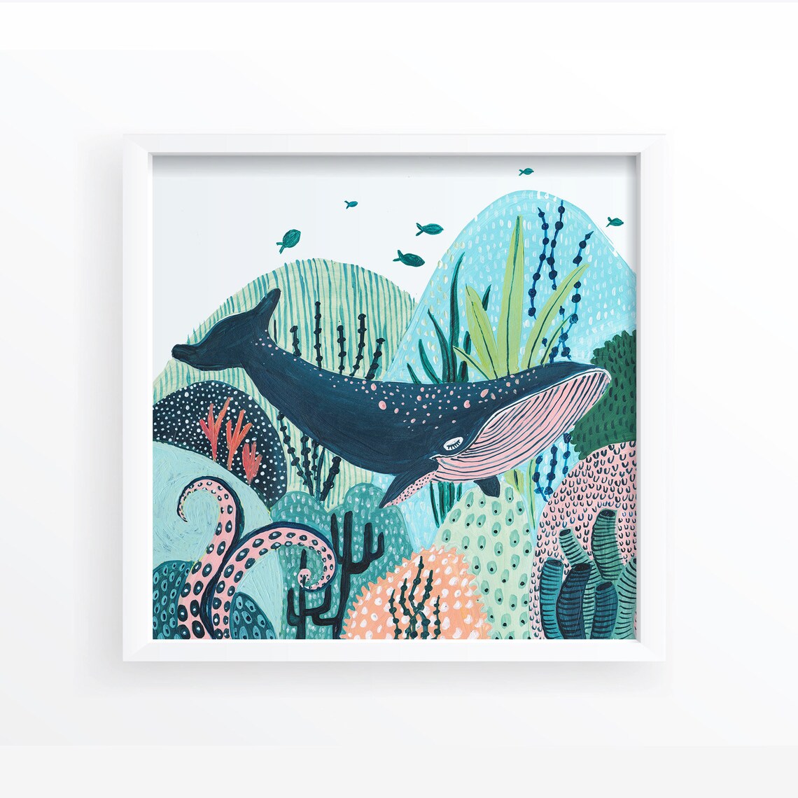 Whale Whale Print, Nautical Nursery Wall Art - Image 5