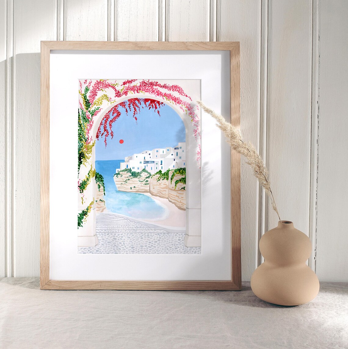 Puglia Art Print, Polignano a Mare Travel Poster - Image 4