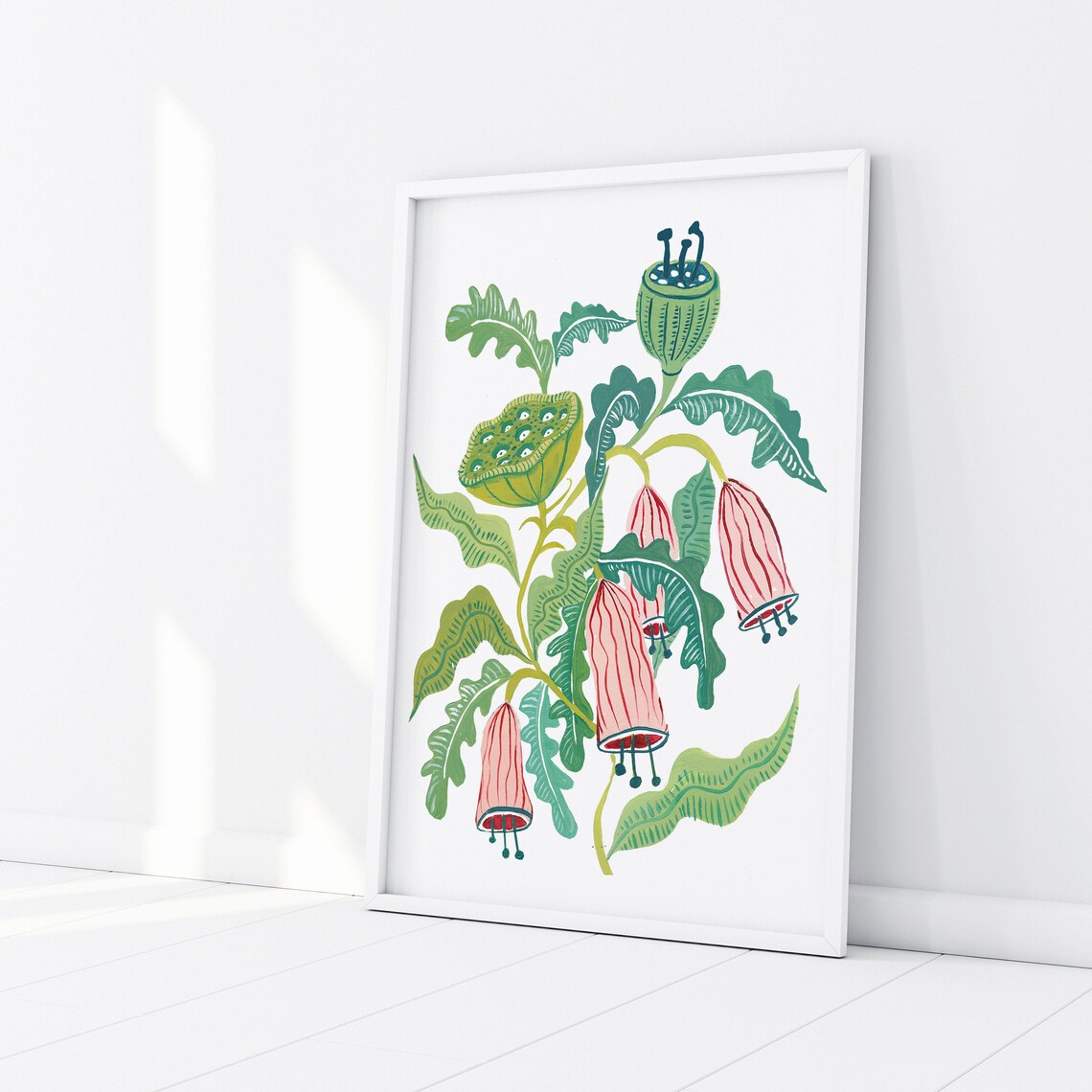 Flower Print Botanical Flowers Nature Art Print - Image 2