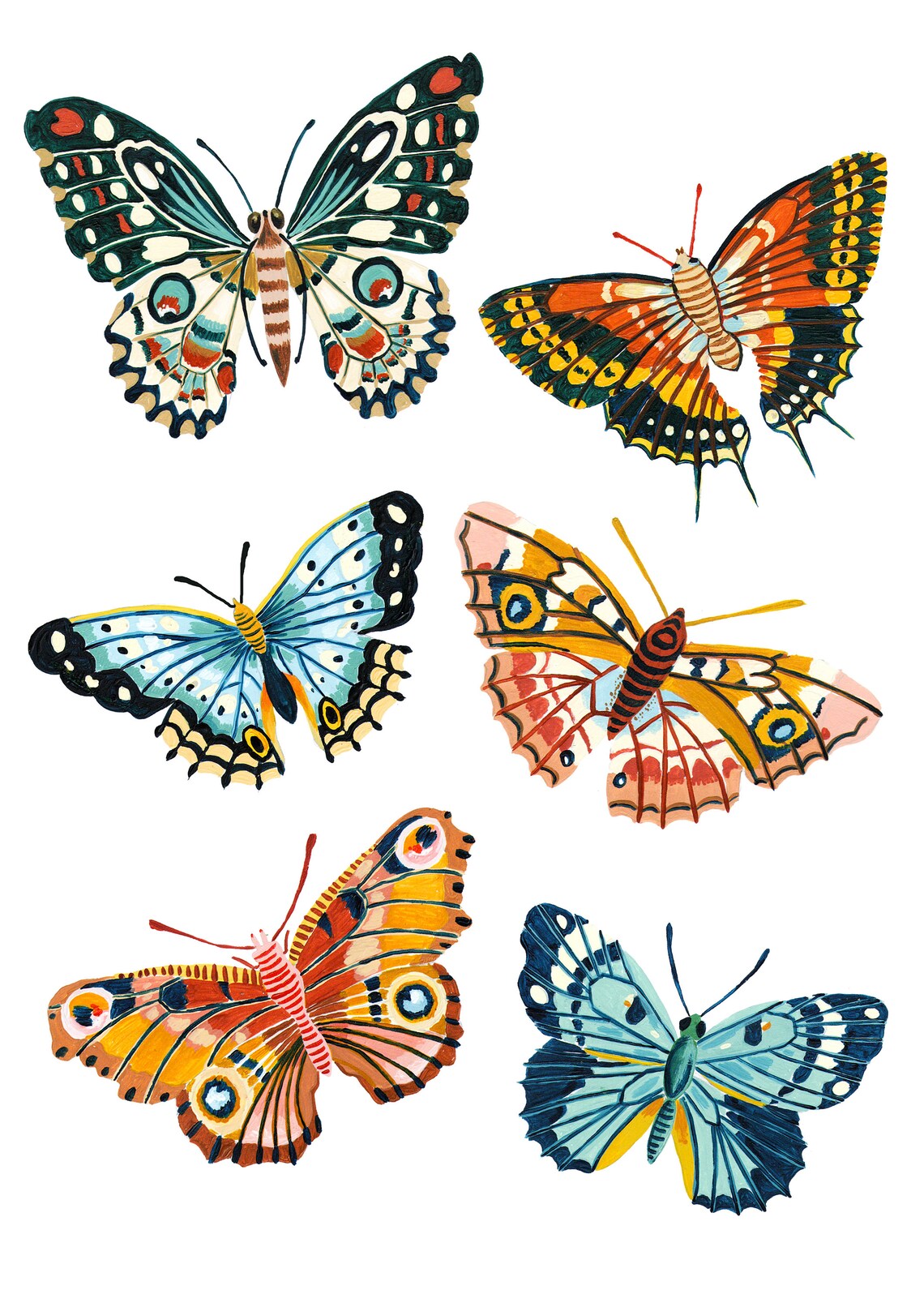 Butterfly Nursery Art Print, Woodland Kids Decor - Image 2