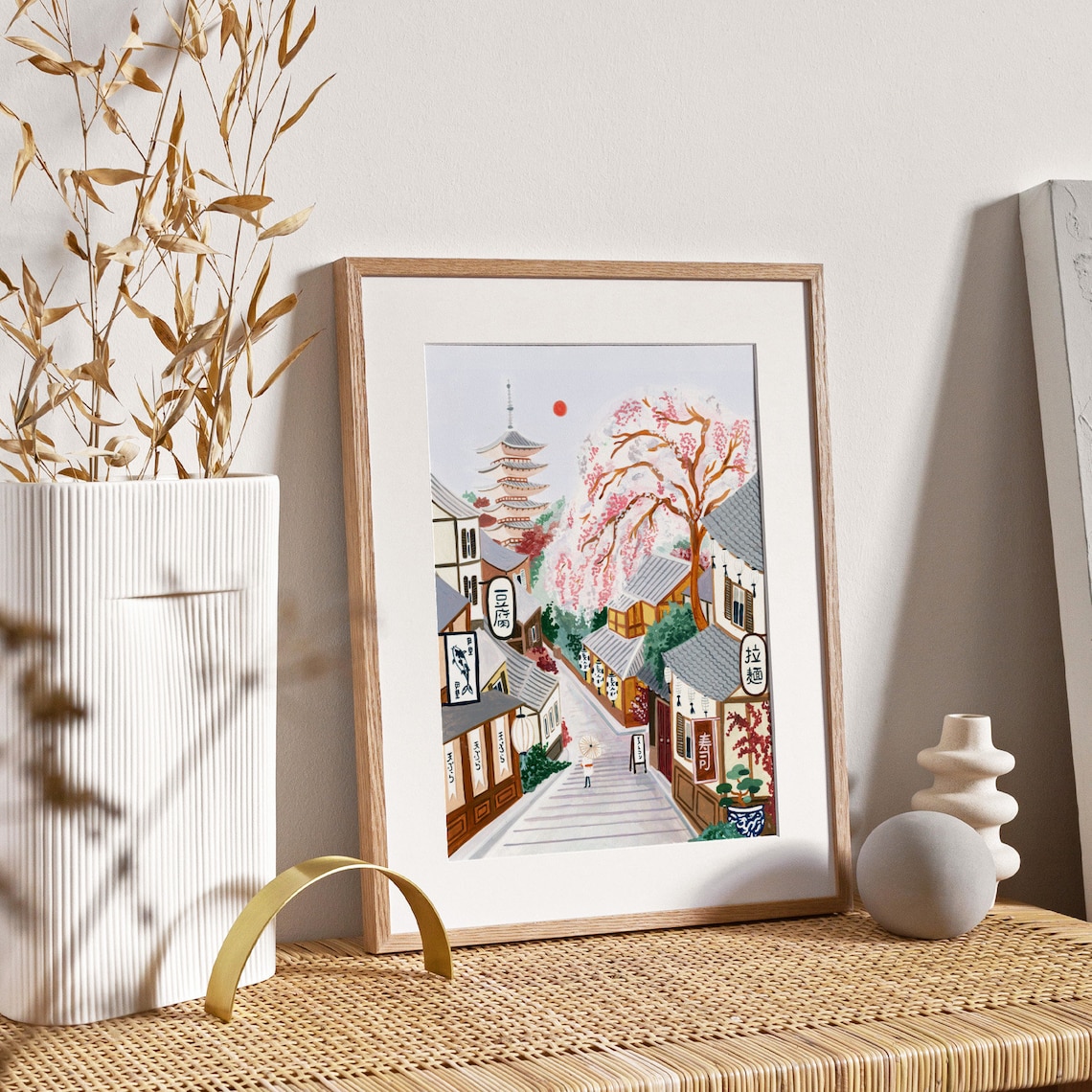 Kyoto Japan Travel Poster, Asia Wall Art Print - Image 2