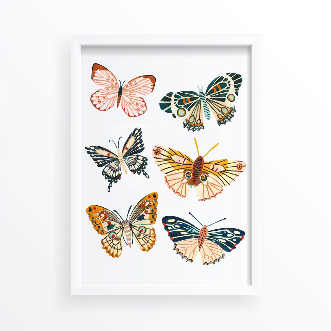 Butterfly Wall Art Insect Print, Nursery Decor - Image 2