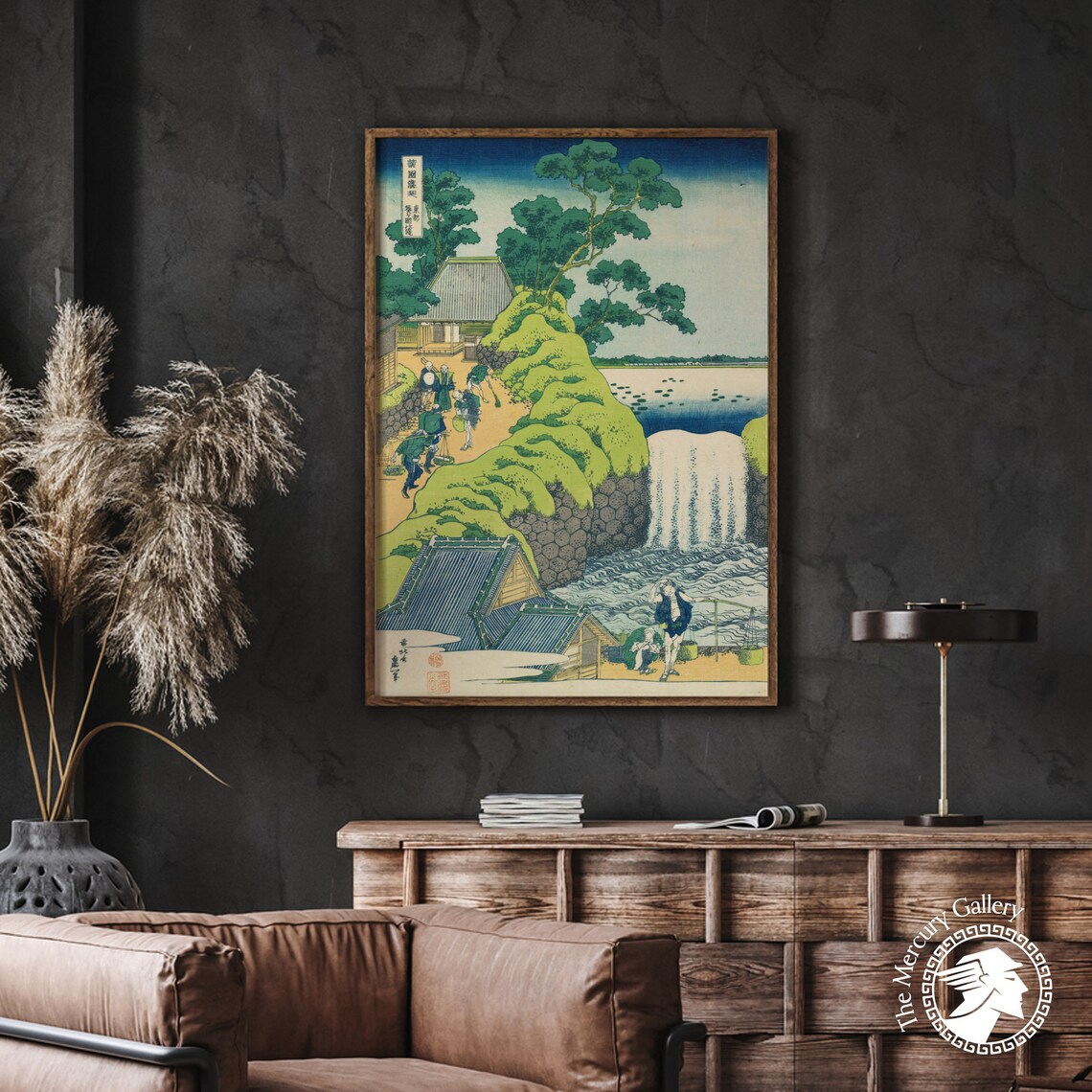 Hokusai Print Japan Wall Art The Falls At Aoigaoka In The Eastern Capital Ukiyo E Art Japanese Posters Woodblock Print Japanese Decor - Image 4