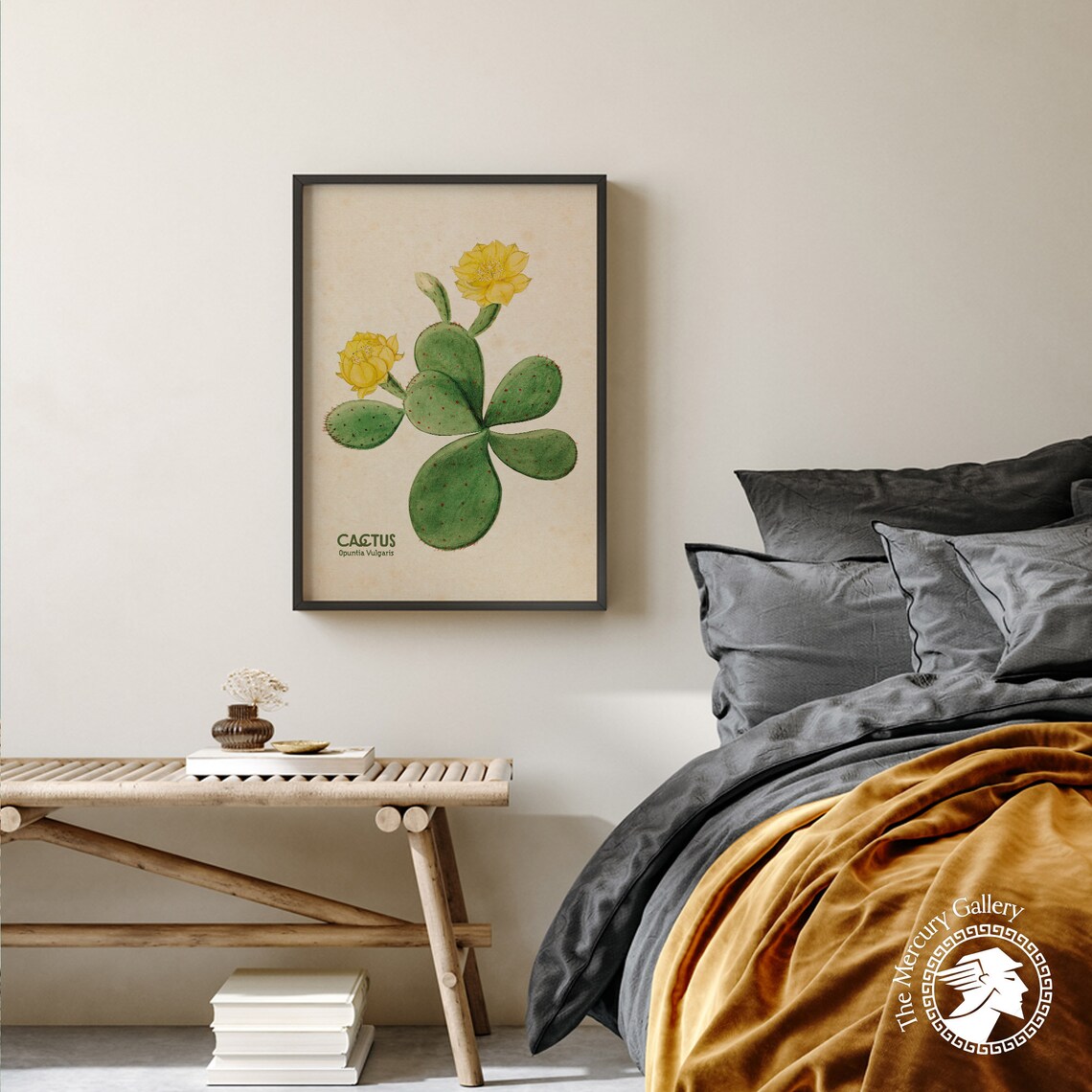 Vintage Botanical Art, Boho Western Decor Print - Image 2