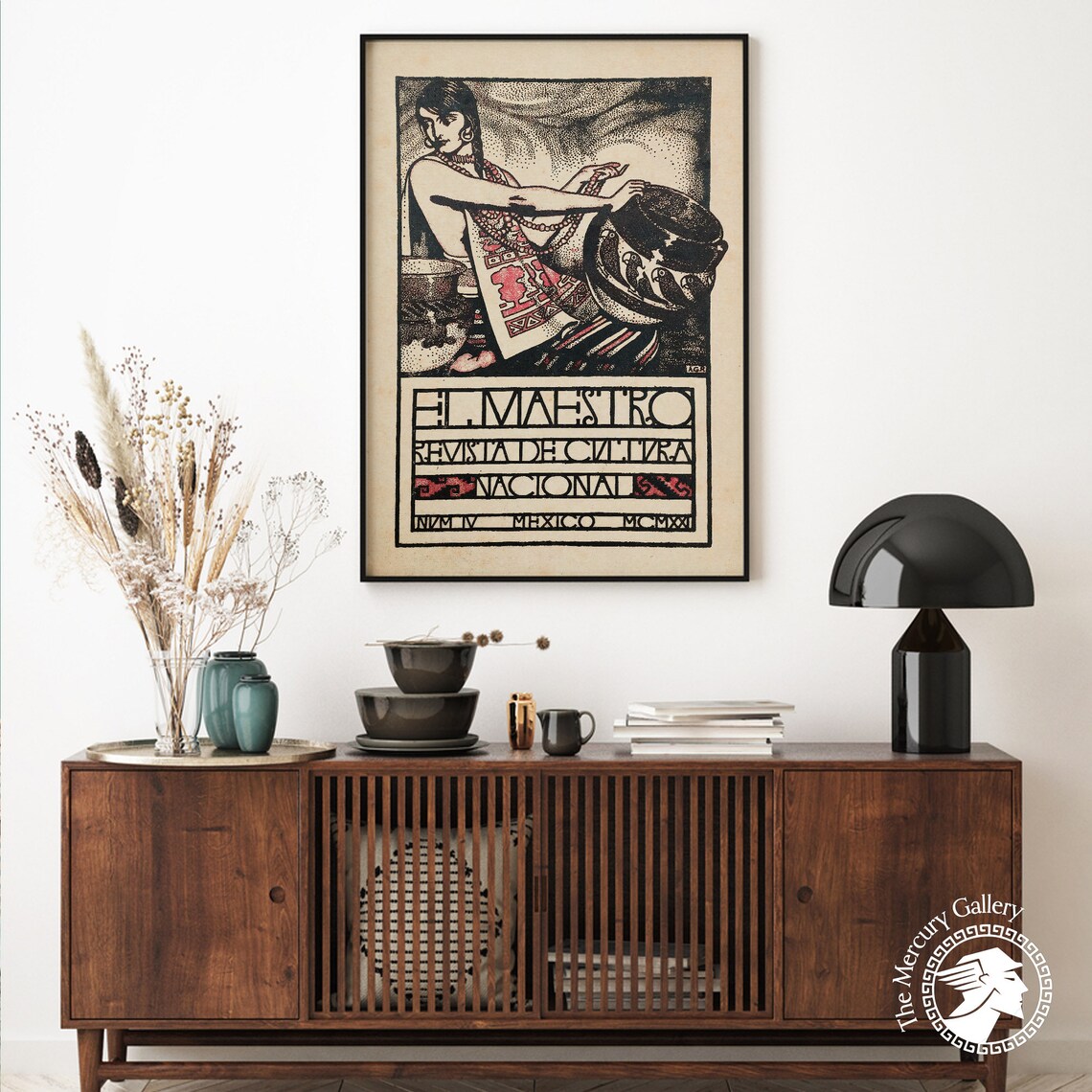 El Maestro Revista De Cultura Nacional 1921 Vintage Mexico Magazine Print - Image 6