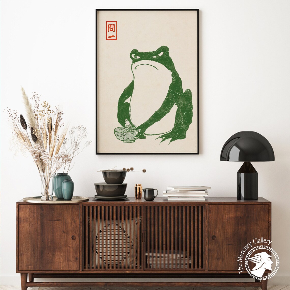 Matsumoto Hoji Green Frog Japanese Art Print - Image 6