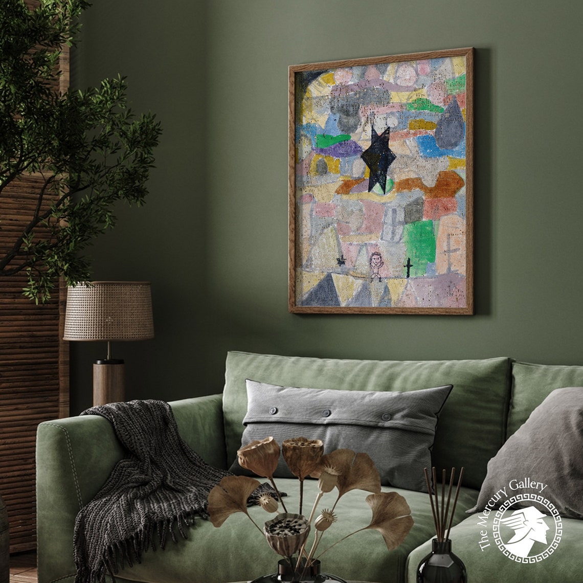 Paul Klee Under A Black Star 1918 Whimsical Abstract Painting Poster - Image 6