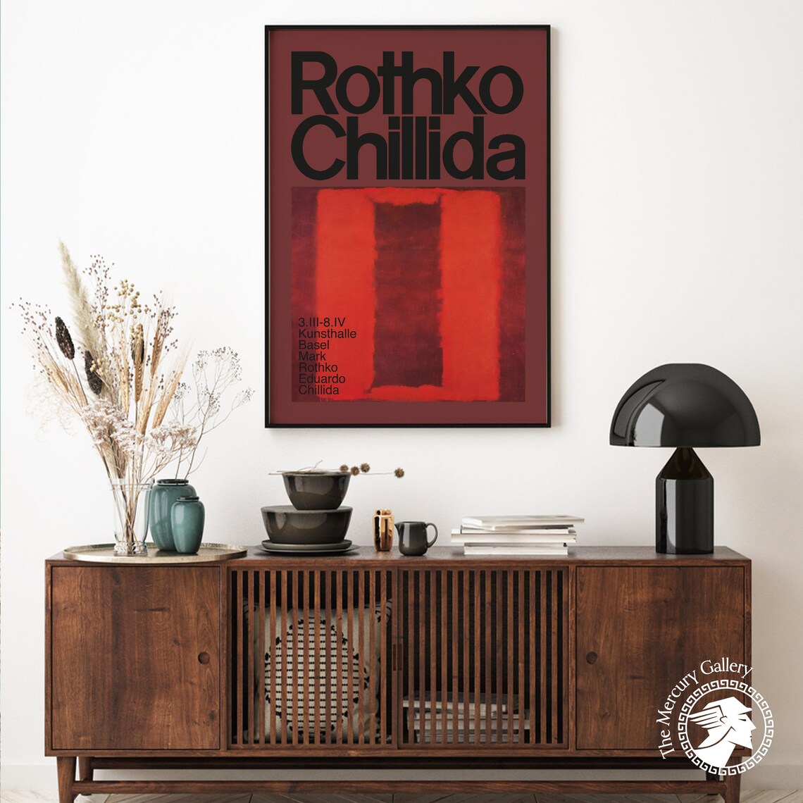 Mark Rothko and Eduardo Chillida Exhibition Poster Print - Image 5