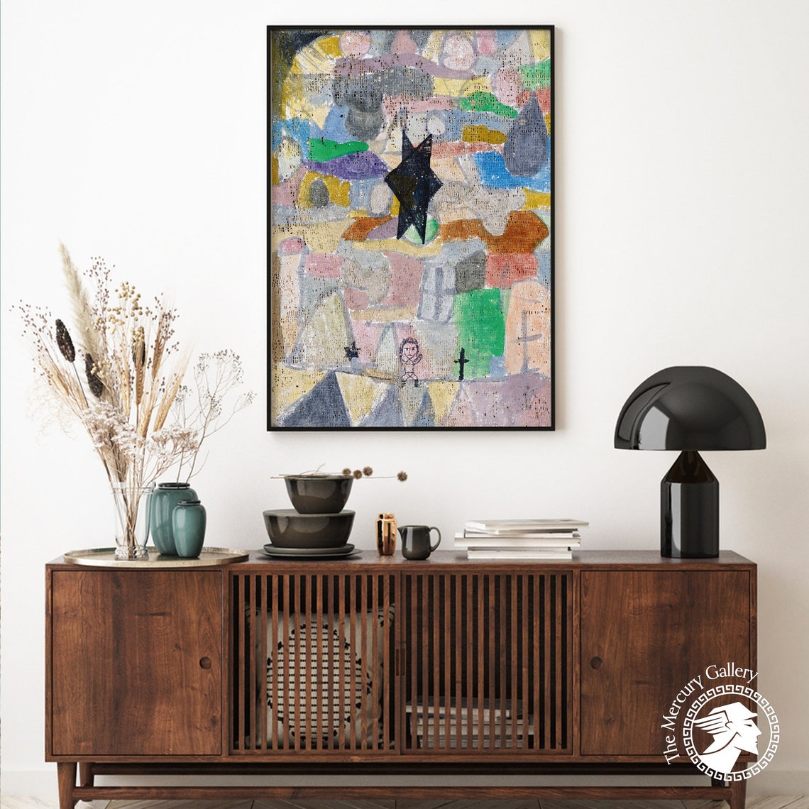 Paul Klee Under A Black Star 1918 Whimsical Abstract Painting Poster - Image 5