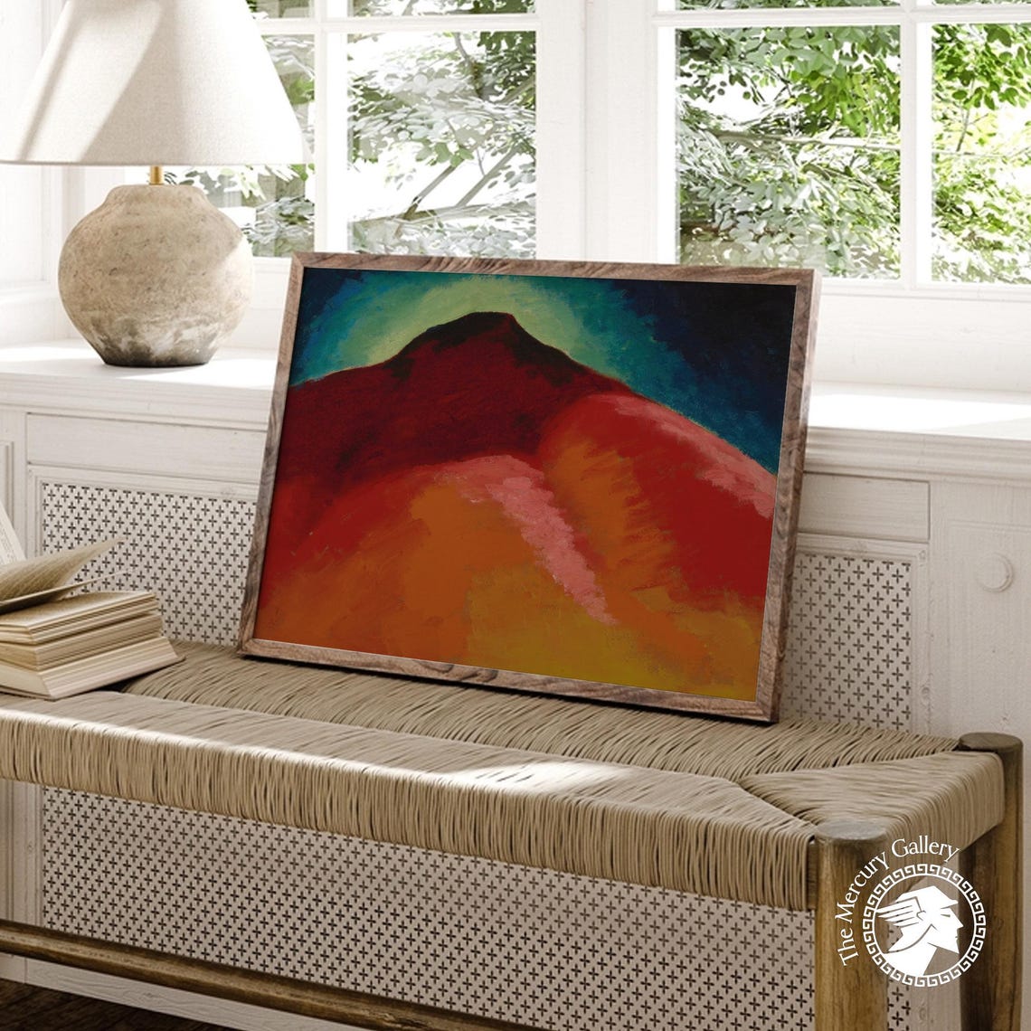 Georgia O'Keeffe No 22 Special Red Peak Abstract Landscape Print - Image 5
