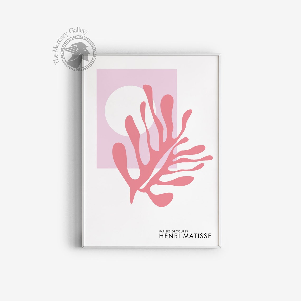 Pink Matisse Coral Neutral Wall Art Matisse Leaf Pink Decor Matisse Wall Decor - Image 4