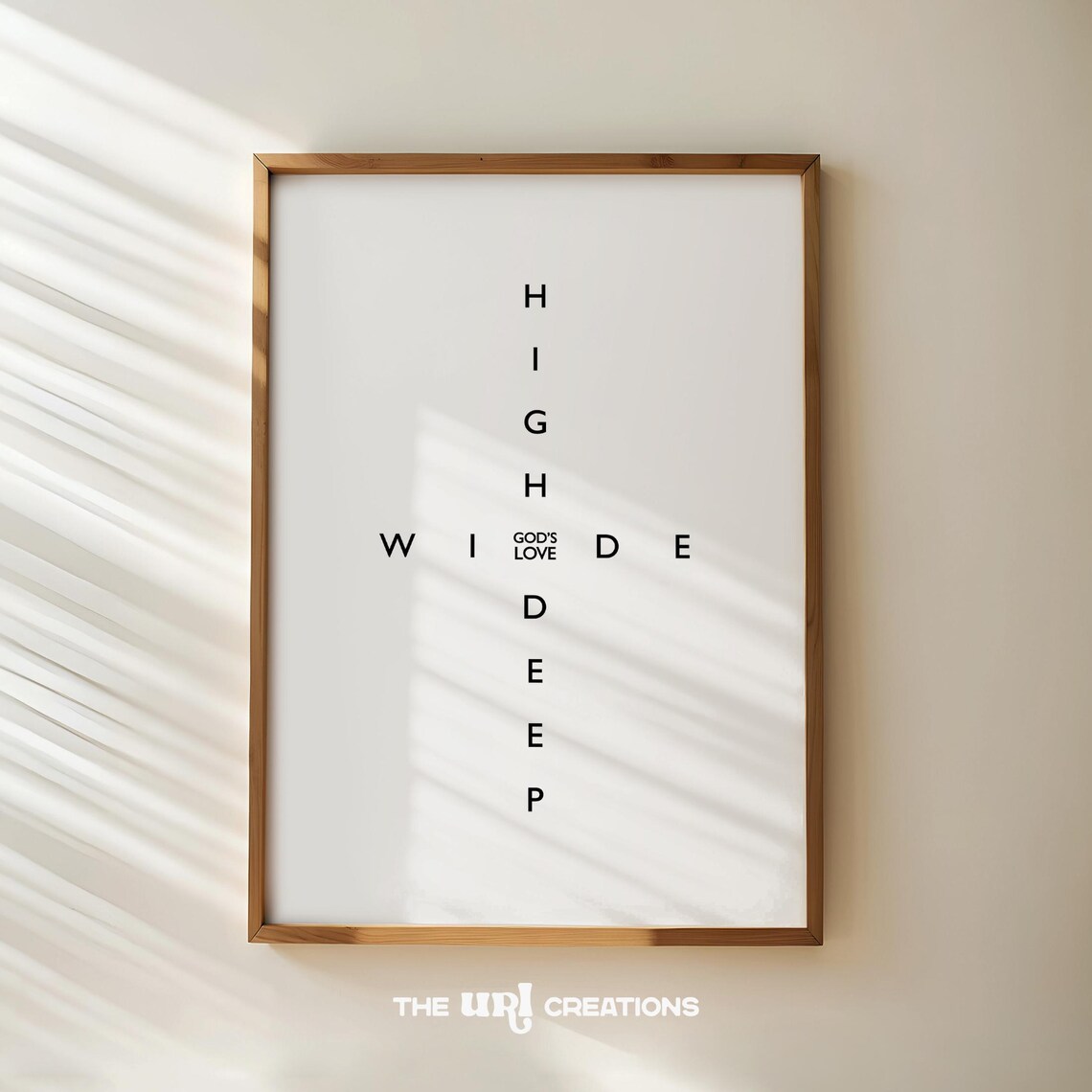 Minimalist Christian Wall Art Gods Love Print Bible Verse Poster Scripture Inspirational Quote Home Decor