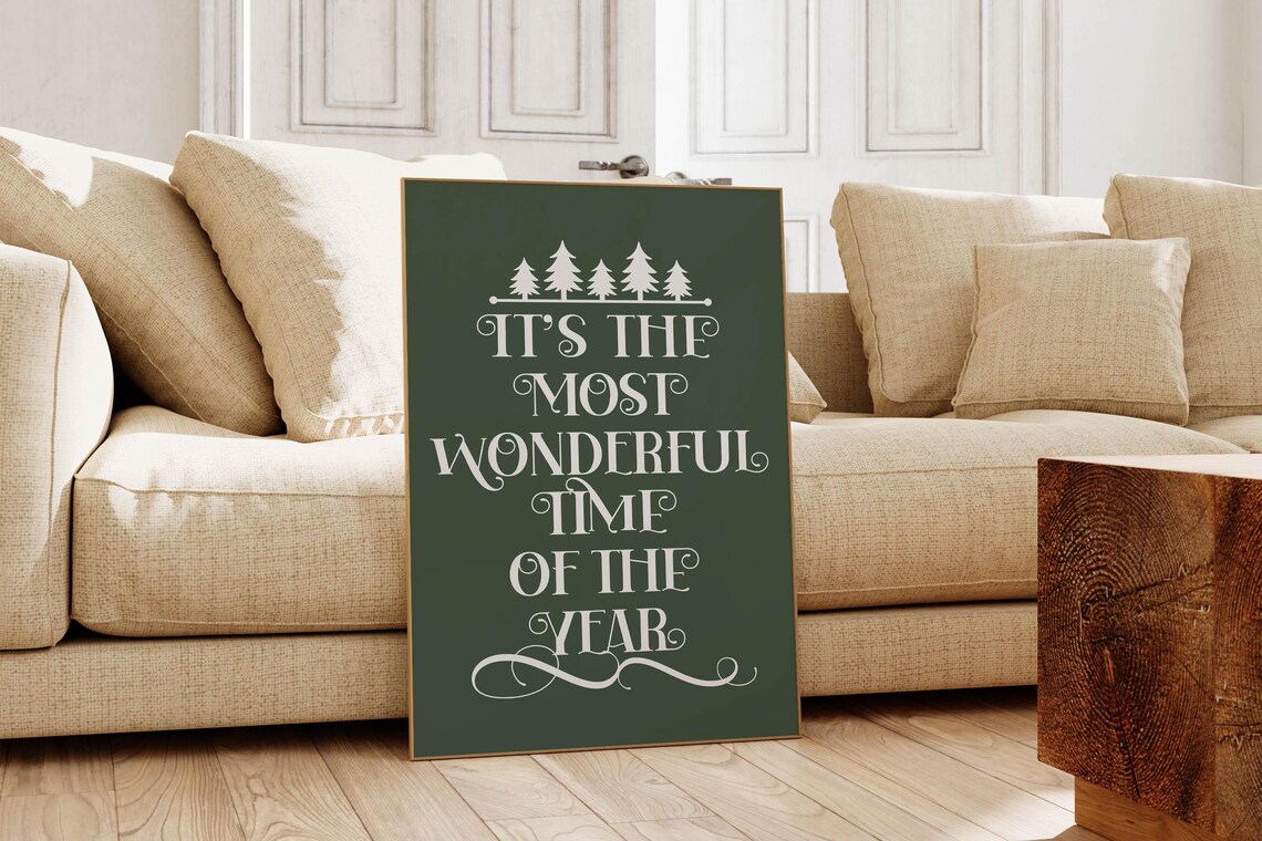 It's the Most Wonderful Time of the Year Christmas Quote Poster - Image 4