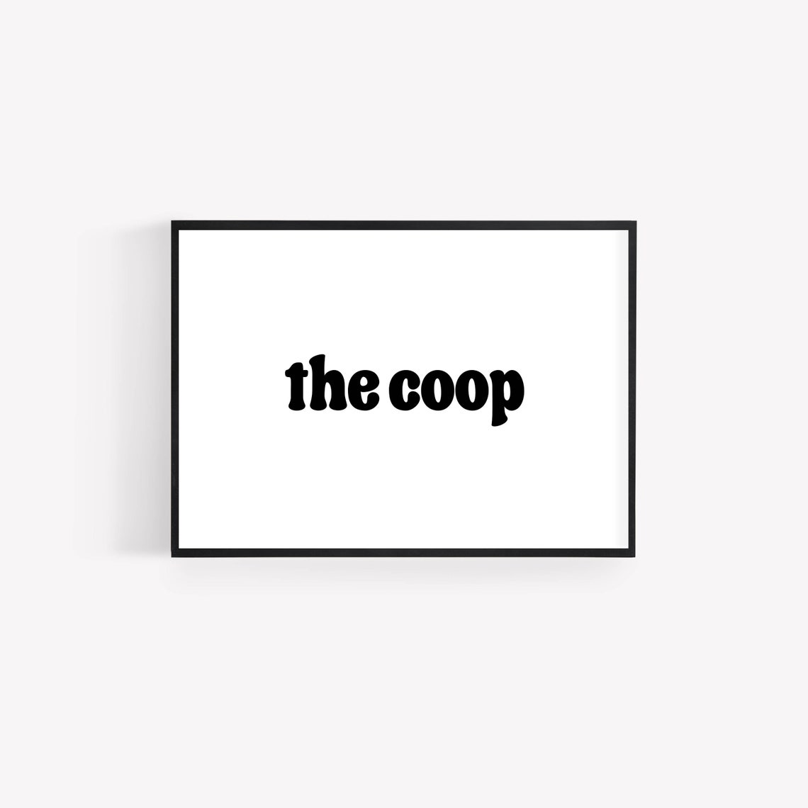 The Coop Retro Typography Farmhouse Kitchen Wall Decor Poster - Image 2