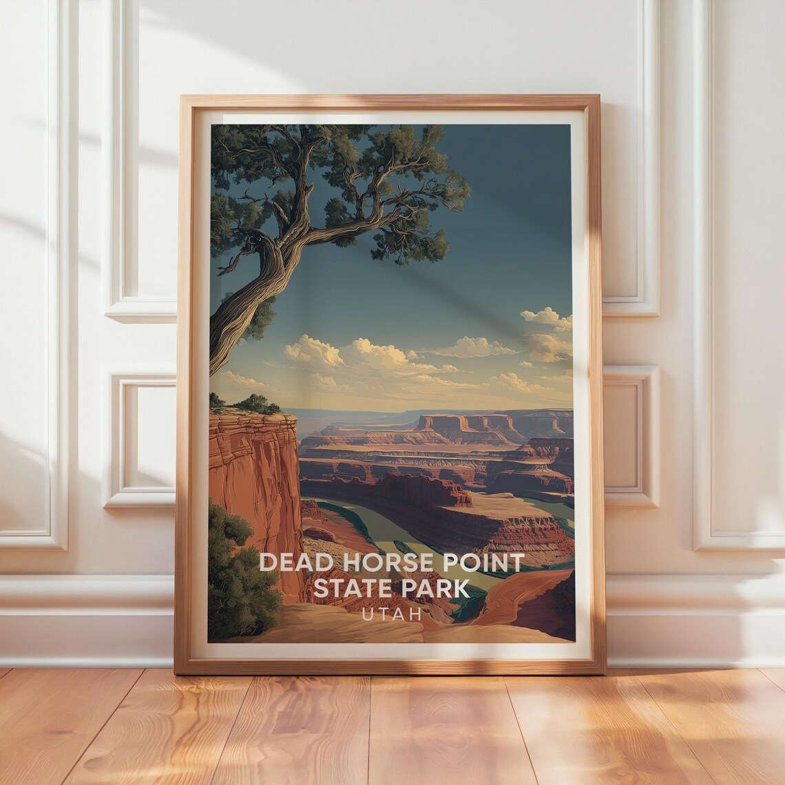 Dead Horse Point State Park Utah Vintage Travel Poster