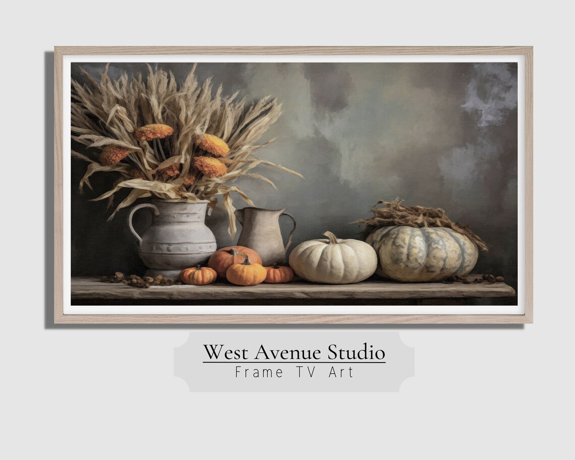 Fall Wheat Field Farmhouse Art, Autumn Decor - Image 2
