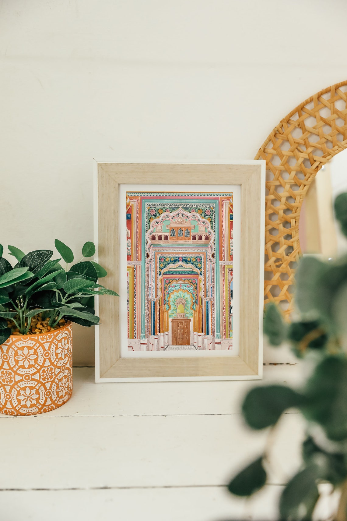 Patrika Gate Patrika Gate Art Patrika Gate Art Print Patrika Gate Travel Poster Jaipur Jaipur India Art Jaipur Print Travel Print - Image 2