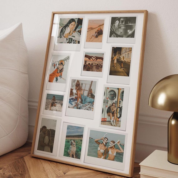 Custom Polaroid Collage, Retro Memory Art Print