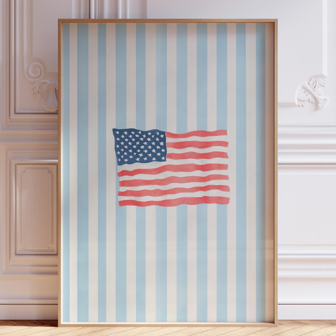 Light Coastal Flag Print, East Coast Cowgirl