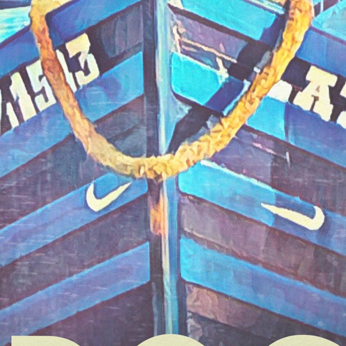 Essaouira Blue Fishing Boats Harbor Vintage Morocco Travel Poster - Image 4