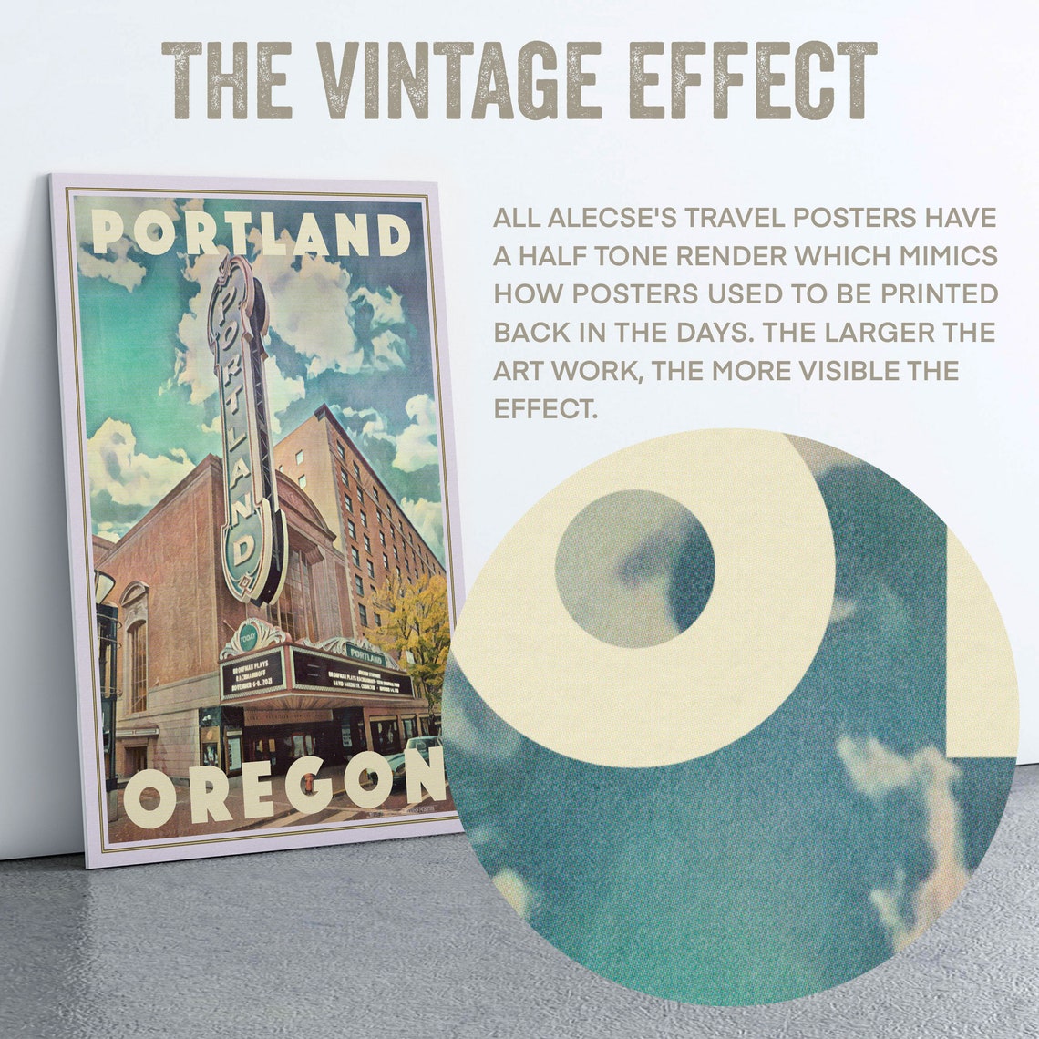 Portland Poster Concert By Alecse Limited Edition Usa Travel Poster Portland Gallery Wall Print Of Oregon Portland Decoration Gift - Image 2