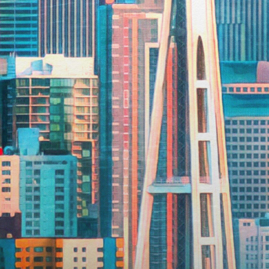 Seattle Emerald City Space Needle Skyline Vintage Retro Travel Poster - Image 4