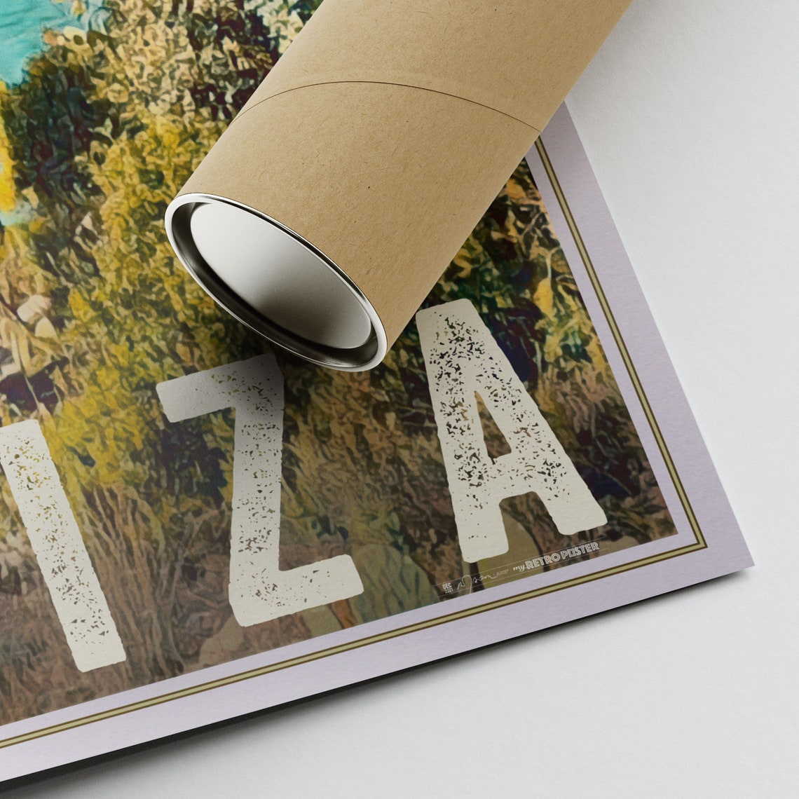 Ibiza Poster Isla Blanca By Alecse Limited Edition Ibiza Travel Poster Ibiza Print Gift Poster Of Ibiza Spain Travel Poster - Image 2