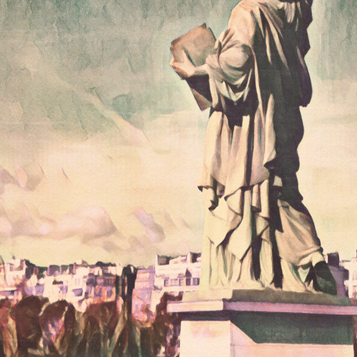 Statue of Liberty Paris Ile aux Cygnes Seine River Travel Poster - Image 4