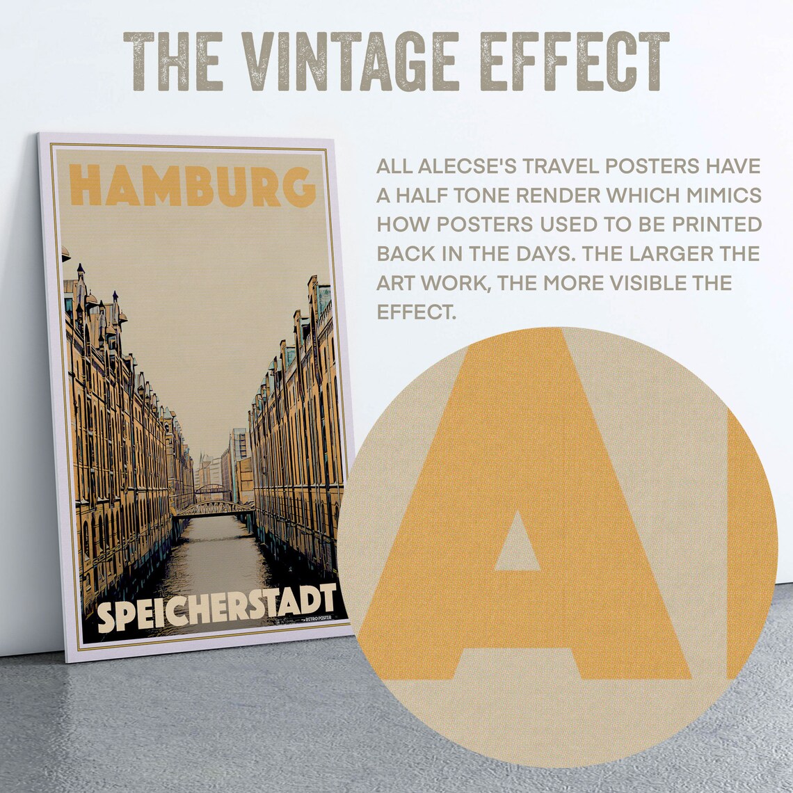 Hamburg Speicherstadt Historic Warehouse Canal Germany Travel Poster - Image 2