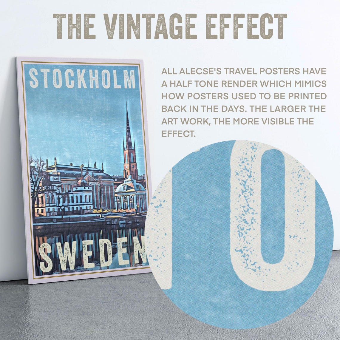 Stockholm Poster Palace By Alecse Limited Edition Sweden Travel Poster Stockholm Print Sweden Travel Wall Swedish Decor Stockholm - Image 2