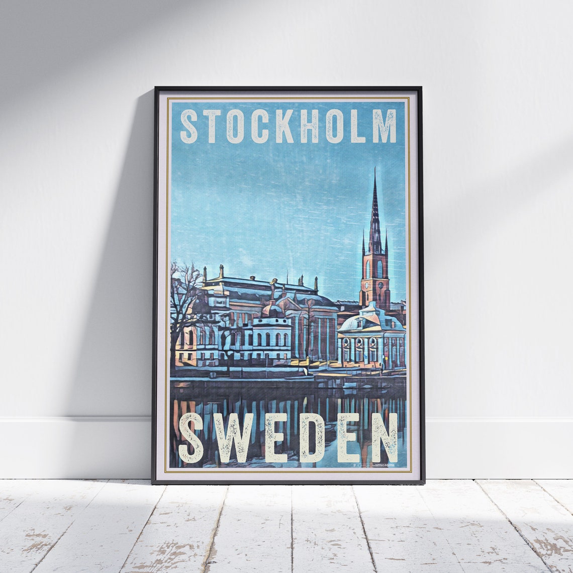 Stockholm Poster Palace By Alecse Limited Edition Sweden Travel Poster Stockholm Print Sweden Travel Wall Swedish Decor Stockholm