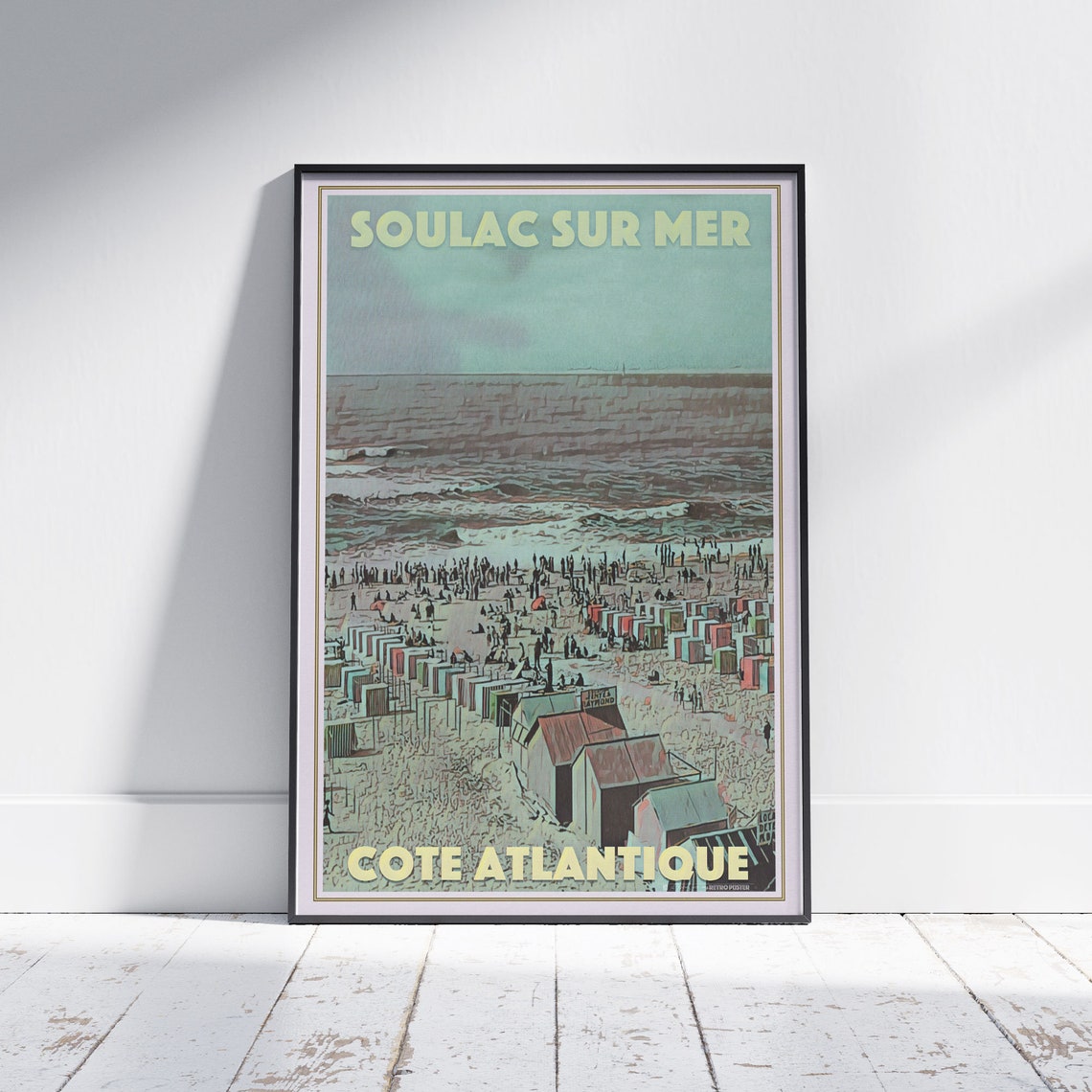 Soulac Poster Atlantic Coast By Alecse Limited Edition French Travel Poster Soulac Print French Decoration Gift Vintage Beach Life