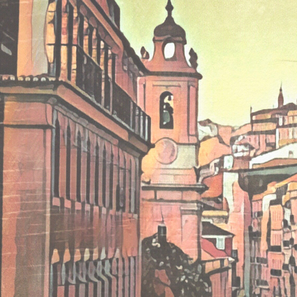 Lisboa Portugal Vintage Travel Poster With Historic Tram Street View - Image 4