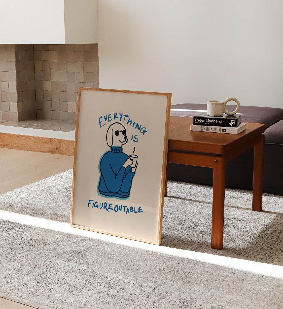 Everything Is Figureoutable Funny Typography Art Print