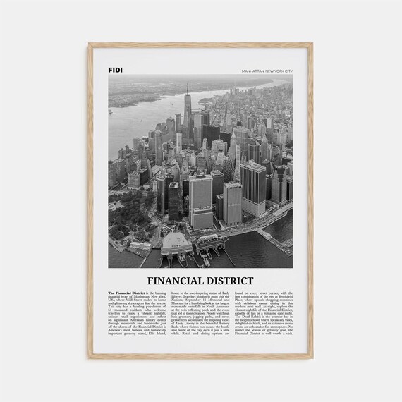 Financial District, New York City Travel Poster