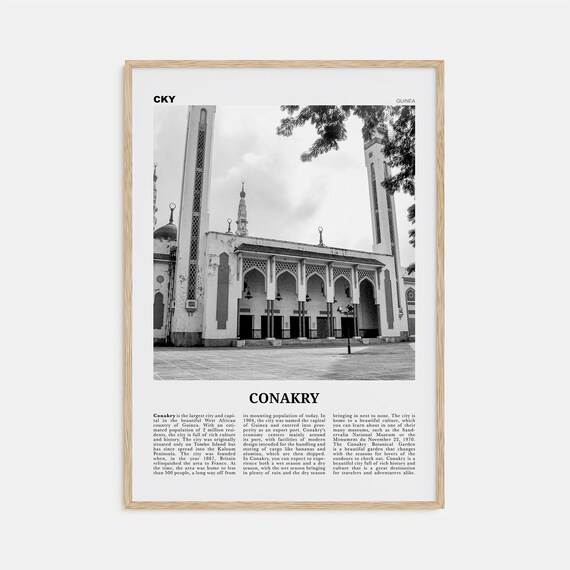 Conakry Print Black And White Conakry Wall Art Conakry Poster Conakry Photo Conakry Wall Dcor Guinea Knakiri Africa