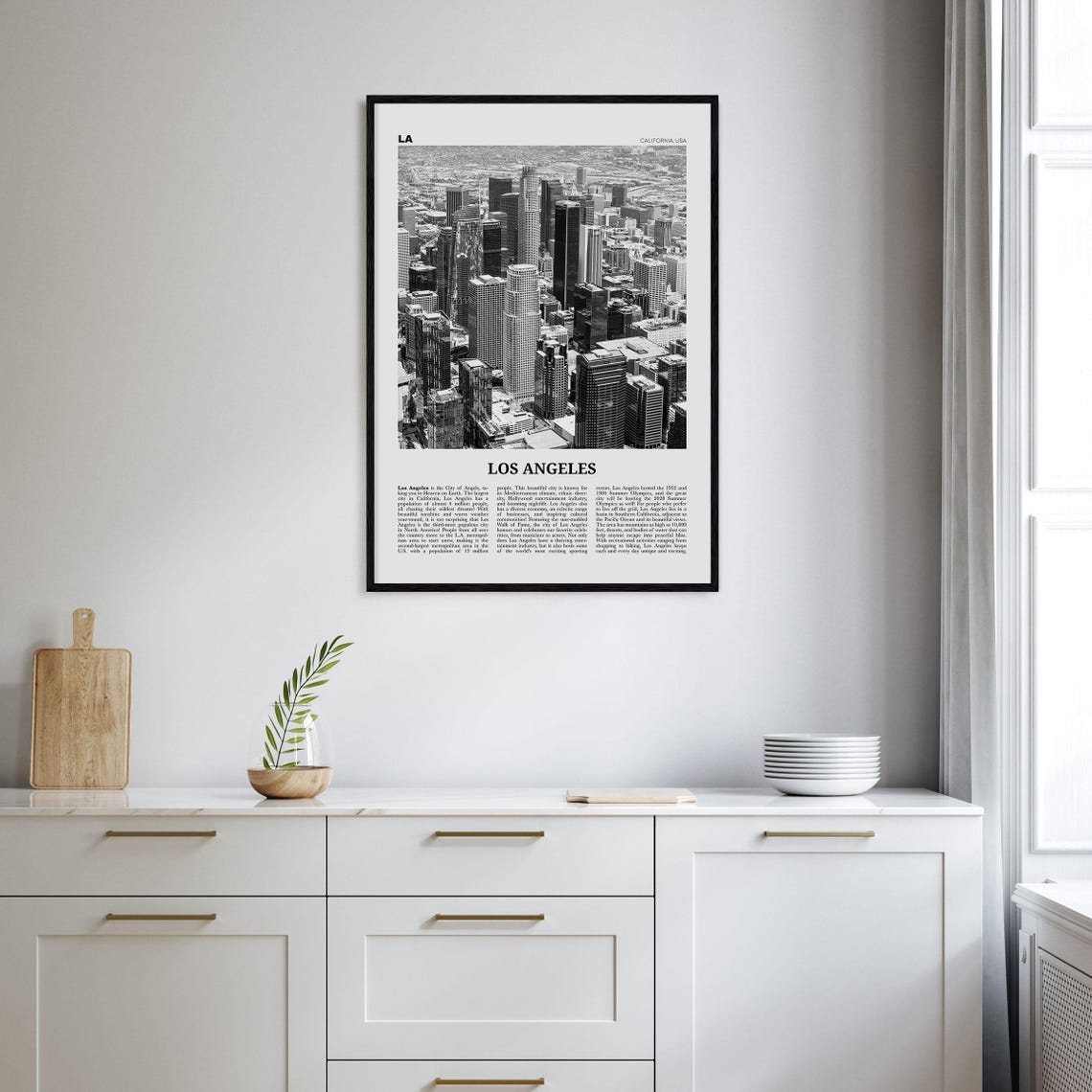Los Angeles Print Black And White No 5 Los Angeles Wall Art Los Angeles Poster La California Usa United States North America - Image 2
